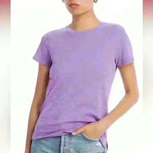 ATM - Cotton T-Shirt - Size Small new NWT hydrangea purple